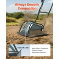 thumbnail image 2 of VEVOR Plate Compactor, 130W Output Electric Ground Rammer, 5 kN Force, 3.9 in Depth, 16 m/min Speed, 3304 sq.ft/h Efficiency, Gas Powered Soil Compaction Machine for Driveway, Pavement, Landscaping, 2 of 9