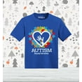 thumbnail image 2 of Shop4Ever  Autism Awareness Hands in Heart Baby Toddler's Cotton T-Shirt 4T Royal Blue, 2 of 6