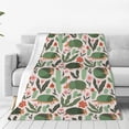 thumbnail image 4 of Salouo Armadillo Print Bed Blankets,Flannel Blanket Comfortable Air Conditioning Blanket Lightweight Blanket for Sofa Bed Travel & Couch -60"x50", 4 of 8
