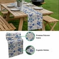 thumbnail image 5 of Valentine's Day Table Runner - 60 Inch Long, Kitchen Dining Table Runner Dresser Scarves, Blue Romantic Love Heart Me You Beige Farmhouse Decor for Coffee Tables Wedding Party Banquet, 5 of 8