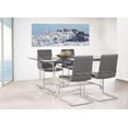 thumbnail image 1 of Topline Home Furnishings Ensemble de salle à manger transparent 5 pièces, 1 of 3