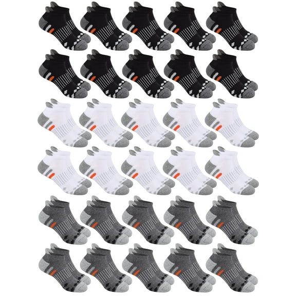 EALLCO Kids Socks 30 Pairs Boys & Girls Ankle Lightweight Socks Breathable Child Socks