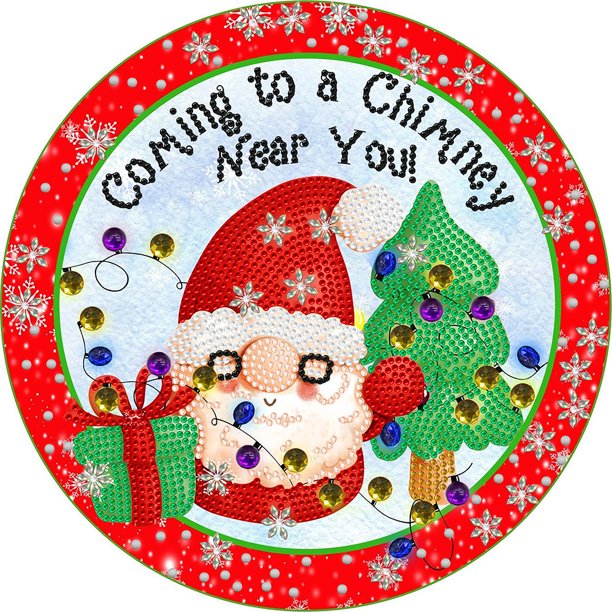 5D DIY Con Forma Especial Parcial Ambiente Navideño 30x30cm