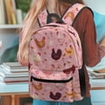 thumbnail image 5 of Psesaysky Chicken Floral Bees Trippy Mushroom Backpack Kids School Bag, Cartoon Butterfly Snail BookBags 4 Pcs Lunch Box Water Bottle Carrier Bag, Starry Girls Boys Large Capacity Rucksack, 5 of 7