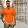thumbnail image 6 of HUIACONG Orange Matching Golf Shirts for Couples Sleeveless Golf Shirts for Women Athletic Wear Mens Short Sleeve Shirt Quarter Zip Casual Lightweight Hawaiian Collared Shirt Man S, 6 of 6