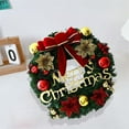thumbnail image 4 of Christmas Wreaths for Front Door, Wreath with Bowknot Merry Christmas Letter for Holiday Decoration; 11.81inches, 4 of 6