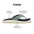 thumbnail image 3 of SANDALIA OluKai Ulele para Hombre Talla 11 Resistente al Agua Verde Marino, 3 of 8