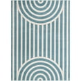 thumbnail image 2 of Unique Loom Whimsy Kids Collection Area Rug - Lines (5' 1" x 7' 1" Rectangle Sky blue/Ivory), 2 of 9