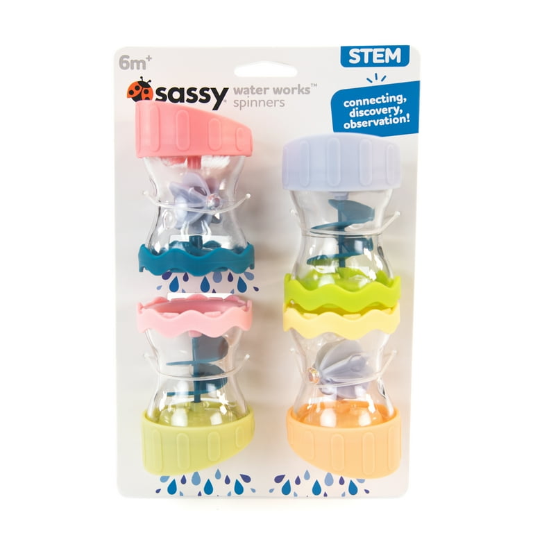 Sassy Water Works Spinners Bath Toy Set - Walmart.com