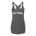 thumbnail image 2 of Wild Bobby State of West Virginia College Style Women Tri-Blend Racerback Tank Top, 2 of 6