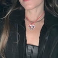 thumbnail image 4 of Giaone Trendy Love Heart Necklace Portable Glass Choker Birthday Present for All Ages, 4 of 13