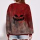 thumbnail image 4 of Sudadera informal de manga larga con cara de calabaza de Halloween para mujer para otoño e invierno, 4 of 5