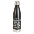 thumbnail image 3 of Dicksons God Fearing Man Worship Black 17 ounce Stainless Steel Screw Top Lid Sports Water Bottle, 3 of 3