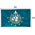 thumbnail image 3 of mokarier Super Earth Flag Banner Outdoor Indoor Decoration Flag 3x5Feet Double Stitched Polyester with Brass Grommets Black, 3 of 5