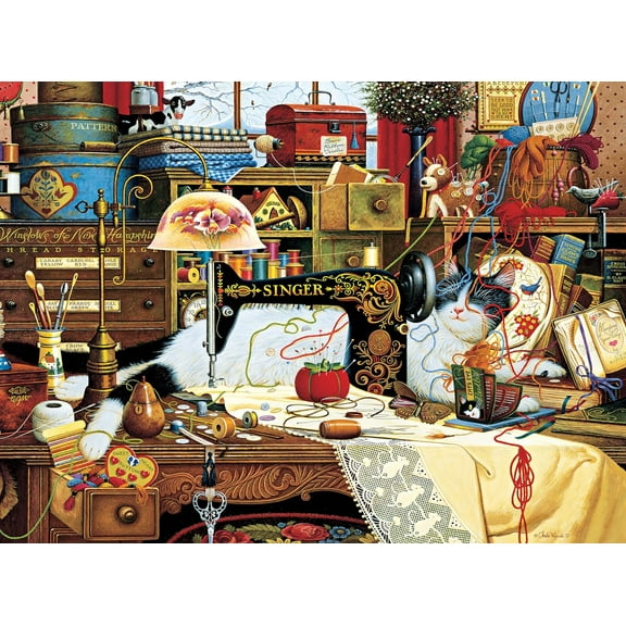 300 Piece Jigsaw Puzzle - Silver Select - Charles Wysocki - 300 Piece Jigsaw Puzzle for Adults Challenging Puzzle Perfect for Game Nights - Finished Size 26.75 x 19.75