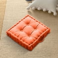 thumbnail image 4 of Violete Thick Floor Cushion with Handles, 18 x 18 in Velvet Seat Pillow, Approx 3.9 in Thick, Firm Support for Meditation, Yoga, Reading, Sofa or Patio Floor Mat, 4 of 7