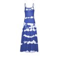 thumbnail image 4 of Viikei Sleeveless Dress Summer Dresses for Women Plus Size Dresses Clearance Round Neck Sleeveless Gradient Tie-Dye Striped Casual Bohemian Maxi Dress, 4 of 8