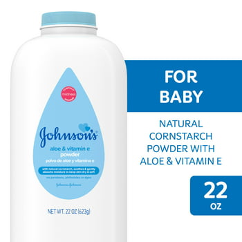 Johnson's Cornstarch Baby Powder with Aloe &  E, 22 oz