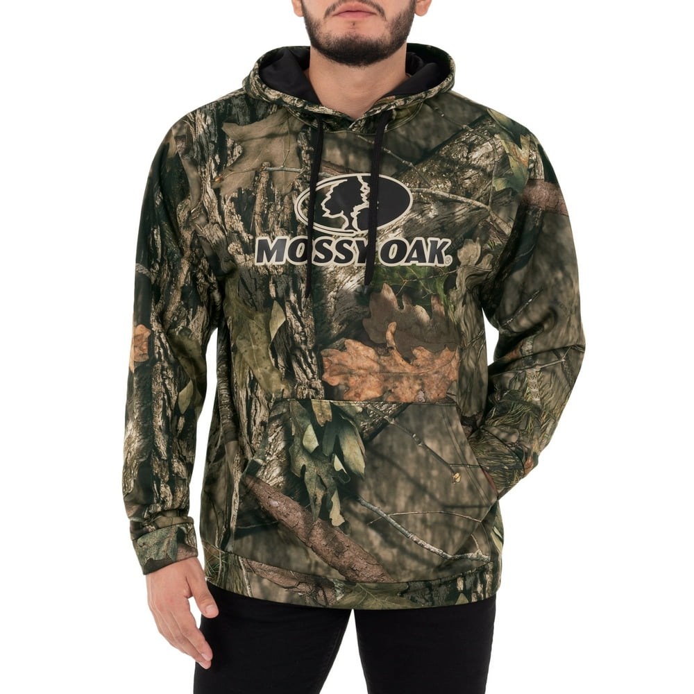 Mossy Oak Mossy Oak Men's Camo Performance Pullover Fleece Hoodie