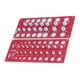 thumbnail image 1 of Checker Nut Bolt Thread Checker Pulgadas Tablero Métrico 38 Tamaño Calibre Identificador Regla Estándar, 1 of 7