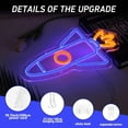thumbnail image 4 of UPONRAY Rocket Neon Signs, 13.8"*13.8" Dimmable & USB-Powered LED Neon Light, Stylish Wall Decor for Bedroom, Party, Game Room, Man Cave, Bar, 4 of 6