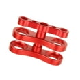 thumbnail image 1 of serony Aluminum Standard 1" Ball Clamp for Underwater Diving Light Arm System red, 1 of 9