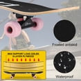 thumbnail image 4 of Skateboards for Beginners, 31"x8" Pro Complete Skateboard with 8 Layer Maple Double Kick Deck and ABEC-9 Bearing for Trick, Freestyle, Carving and Cruising with All-in-one T-Tool, 4 of 7