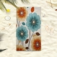 thumbnail image 5 of Lksixu 2 in 1 Packable Beach Towel & Backpack, Floral Print Microfiber Beach Towel with Built-in Storage, Sand Free Quick Dry Bath Towel Convertible Beach Mat & Carry Bag for Pool Camping Travel, 5 of 9