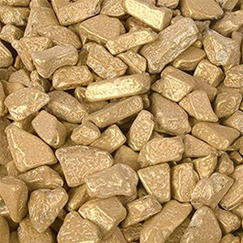 Kimmie Chocolate Rocks Gold Nuggets, Milk Chocolate Decor Candy, Bulk 2