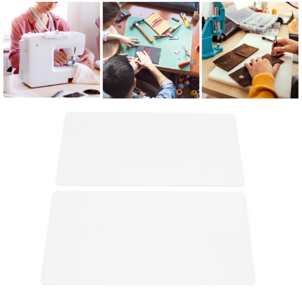 Almohadillas Acrílicas Para Manualidades, 2 Uds., Tapete Para Máquina De Estampado De Uso Conveniente, Plano Y Liso, 3mm De Espesor Para Proyectos De Papel, Cuero Y Tela