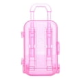 thumbnail image 1 of OULII 2pcs Mini Suitcases Boxes Plastic for Playtime Mini Luggage Case Toy Rectangular Storage for Baby Doll Items, 1 of 7