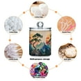 thumbnail image 6 of Yayeee 4 Pack Qtip Holder Bathroom Cotton Swab Canister with Lid Clear Dispenser Set, Pine Tree at Dawn, 6 of 6