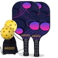 thumbnail image 1 of Pickleball Factory PB0008-4-G Pickleball Paddle Set - Wave Point Pickleball Equipment, Driveway Pickleball Set, Glassfiber Graphite, 1 of 1