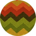 thumbnail image 1 of Ahgly Company Indoor Round Patterned Tomato Sauce Red Area Rugs, 7' Round, 1 of 6