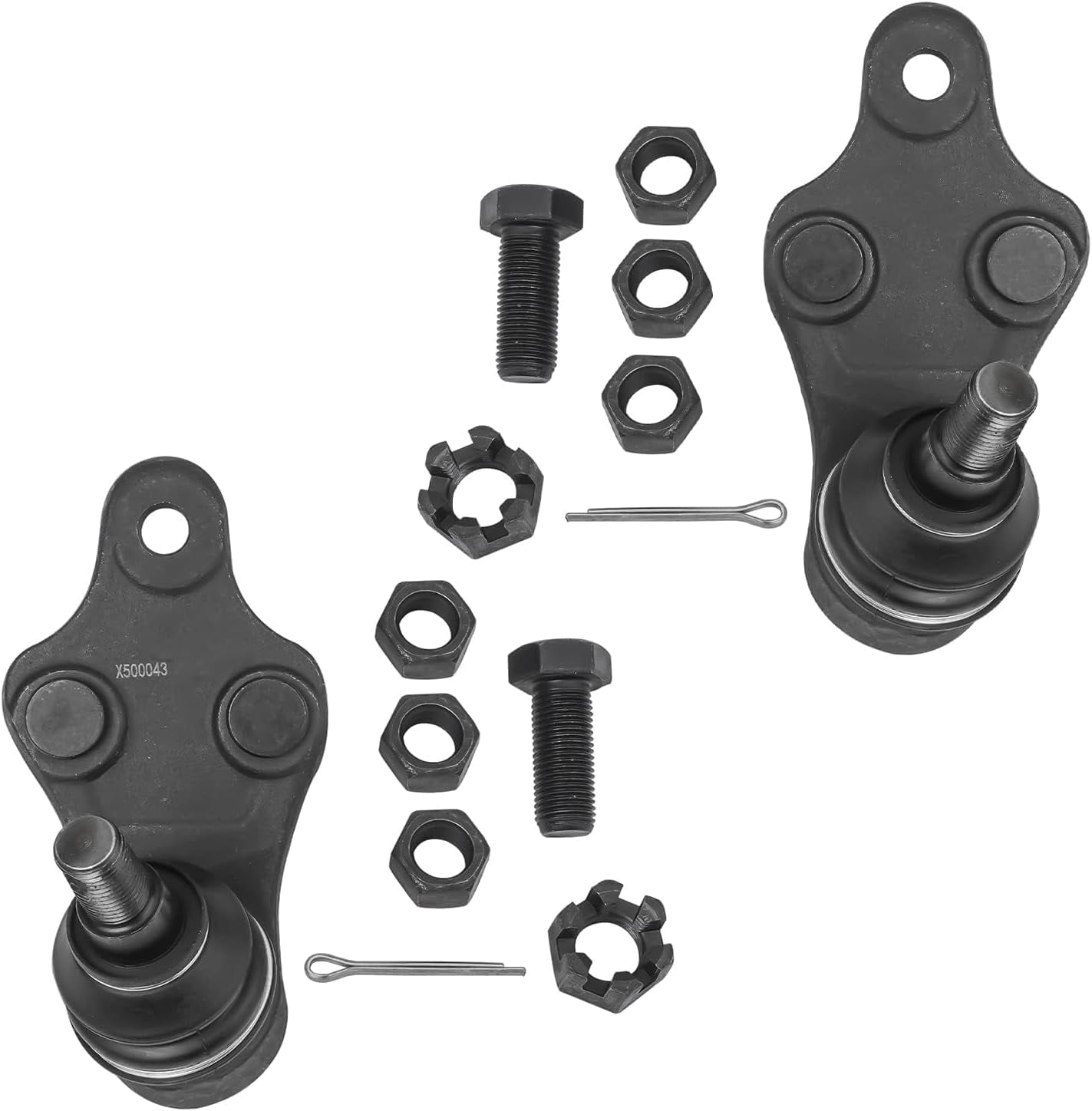 Detroit Axle - Front 6pc Suspension Kit for 13-18 Toyota Avalon, 12-17 Camry, 2 Outer Tie Rods 2 Lower Ball Joints 2 Sway Bar Links 2012 2013 2014 2015 2016 2017 2018 Replacement