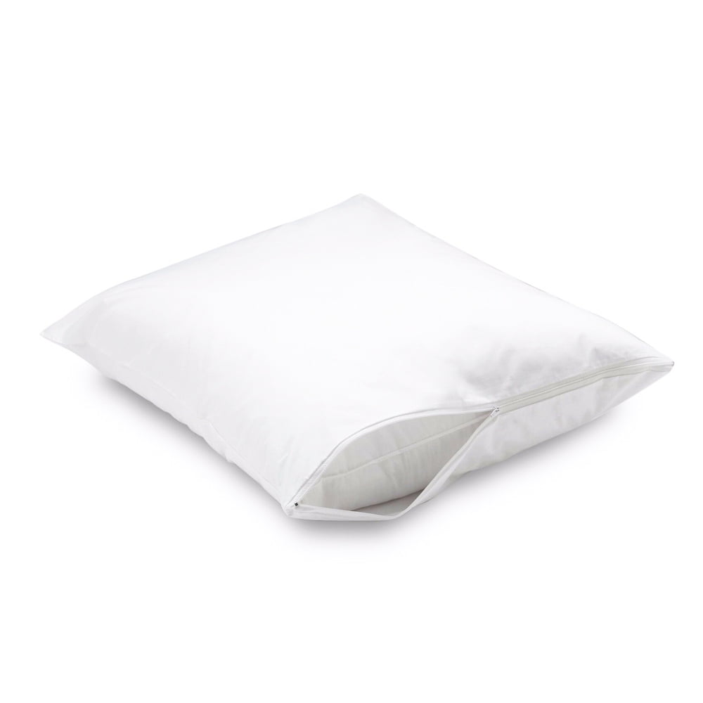 6pc Zippered Pillow Cover Premium Deluxe Fabric Pillowcase Bed Bug Protector New