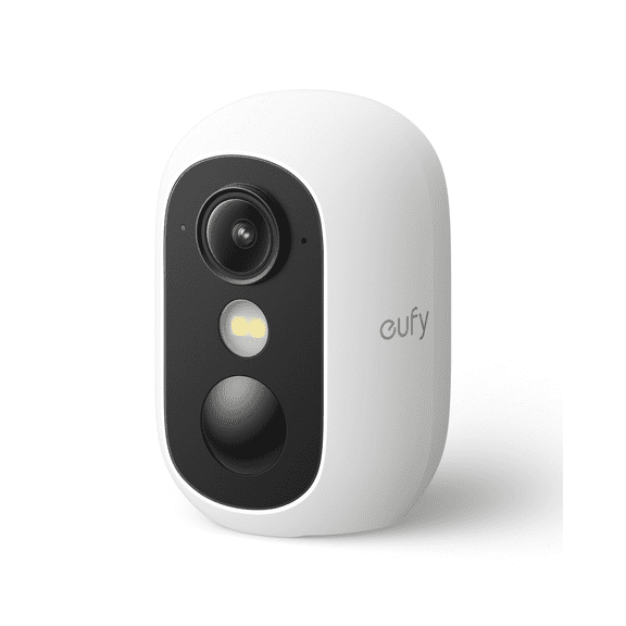 eufy Security eufyCam C35, Wireless Security Camera, Outdoor and Indoor, Magnetic Mount, Color Night Vision, Local Storage, No Monthly Fee, IP67, Supports Solar Panel, White