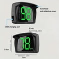 thumbnail image 2 of JIAHAOO Universal MPH GPS Speedometer HUD Display for Car Truck E-Bike USB Powered Accurate Real-Time Speed Monitor, 2 of 7