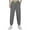 Grey, variant on MIXUE Sweatpants for Men Solid Color Summer Ice Silk Lightweight Style Joggers Loose Fit Sport Casual Trousers Streetwear,Black,XL