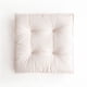 thumbnail image 1 of Xiao Hua Cojín de chenilla para silla, cómodo y suave, cuadrado, para dormitorio, sala de estar, color liso, para leer, casa, oficina, sofá, coche (marfil, 45,7 x 45,7 cm), 1 of 5