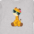 thumbnail image 4 of Inktastic Cute Giraffe, Giraffe with Sunglasses, Cute Animal Boys or Girls Long Sleeve Toddler T-Shirt, 4 of 5