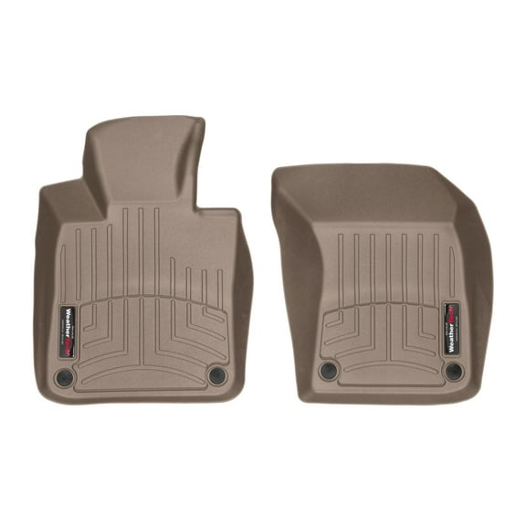 WeatherTech Custom Fit FloorLiners compatible with 2018-2024 Volvo S90 - 1st Row (Driver & Passenger), Tan