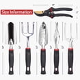 thumbnail image 4 of 6-Piece Garden Tool Set, Ergonomic Handle Gardening Kit for Beginner and Gardener, Ideal Gifts for Women & Men, 4 of 10