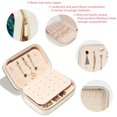 thumbnail image 3 of Wolf Velvet Portable Jewelry Box with Removable Compartment - Stylish Gift, Display Case, and Decorative Box, 3 of 7
