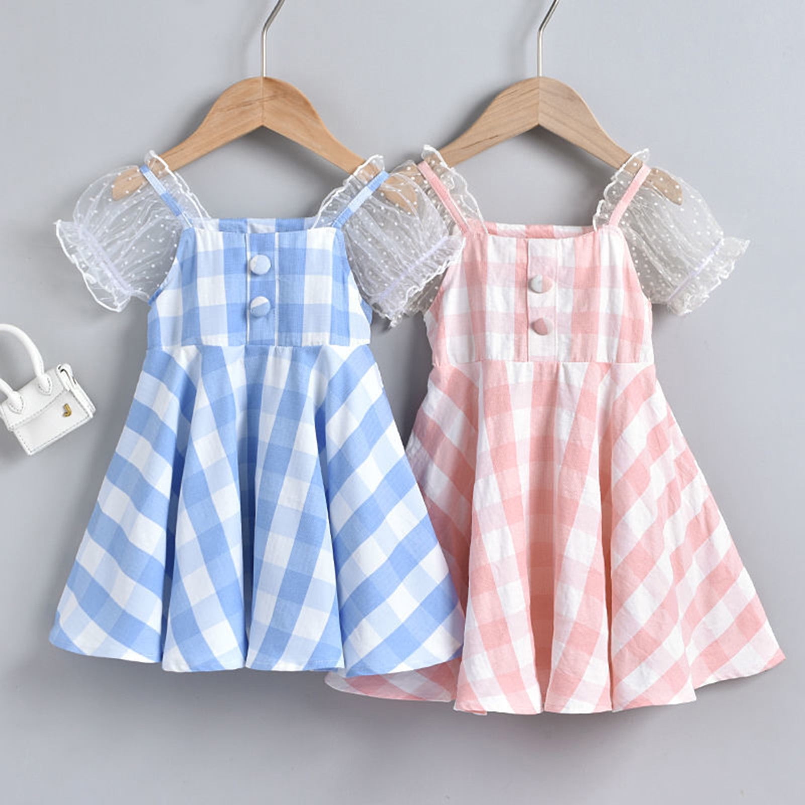 Ymh Short Sleeved Children Dress Mesh Stitching Square Collar Puff Sleeve One Piece Girl Plaid Summer Dress For Outdoor Walmart Com Ymh Short Sleeved Children Dress Mesh Stitching Square Collar Puff Sleeve One Piece Girl Plaid Summer Dress For Outdoor Walmart Com
