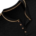 thumbnail image 6 of FRSASU Men's Henley Shirts Short Sleeve Casual Basic T-Shirts Fashion Classic Lightweight Button Tee Tops Black, 6 of 6