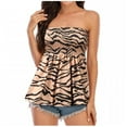 thumbnail image 1 of Mujeres sin tirantes Bandeau Tank Tops Verano Casual Sin mangas Tube Shirt Blusa Tanks Top Fridja qr4210, 1 of 8