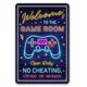 thumbnail image 1 of Bestylez Letrero de bienvenida a la sala de juegos para decoración de pared de sala de juegos para niños, 12.0 x 8.0 in (268), 1 of 1