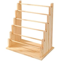 6-Layer Wooden Bracelet Display Stand, Adjustable, Detachable, Strong Weight Capacity, Jewelry Storage for Necklaces, Bracelets, Earrings, Ideal for Market Stalls, Night Markets, and Home Display