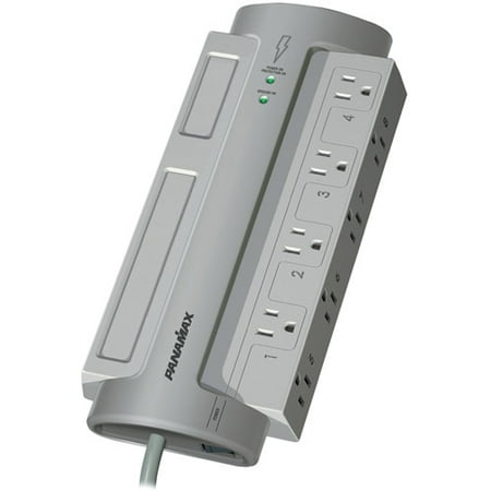 Panamax PM8-EX 8-Outlet PowerMax Surge Protector (Without Satellite and CATV